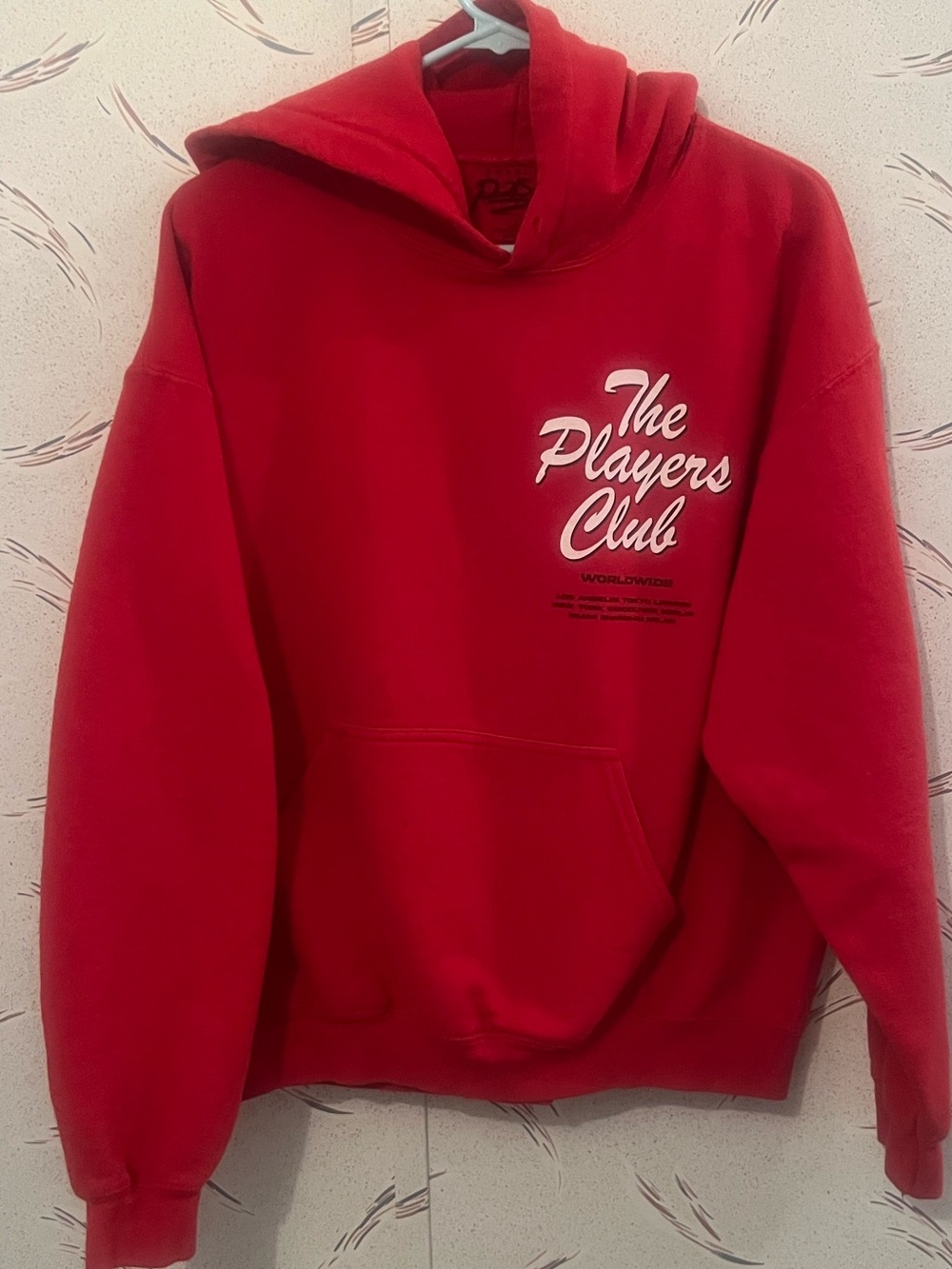 Popular Poison The Players Club Red Rose Graphic Hoodie Size Large